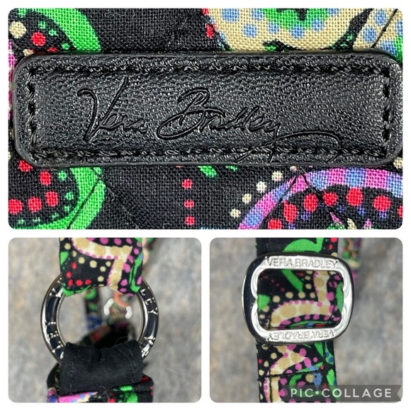 Vera Bradley Crossbody Bag Hipster Kiev Paisley Floral Adjustable Strap Pockets - Picture 3 of 16